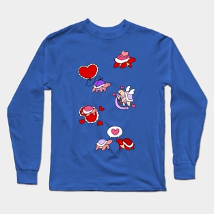 Valentines Day Turtles Long Sleeve T-Shirt